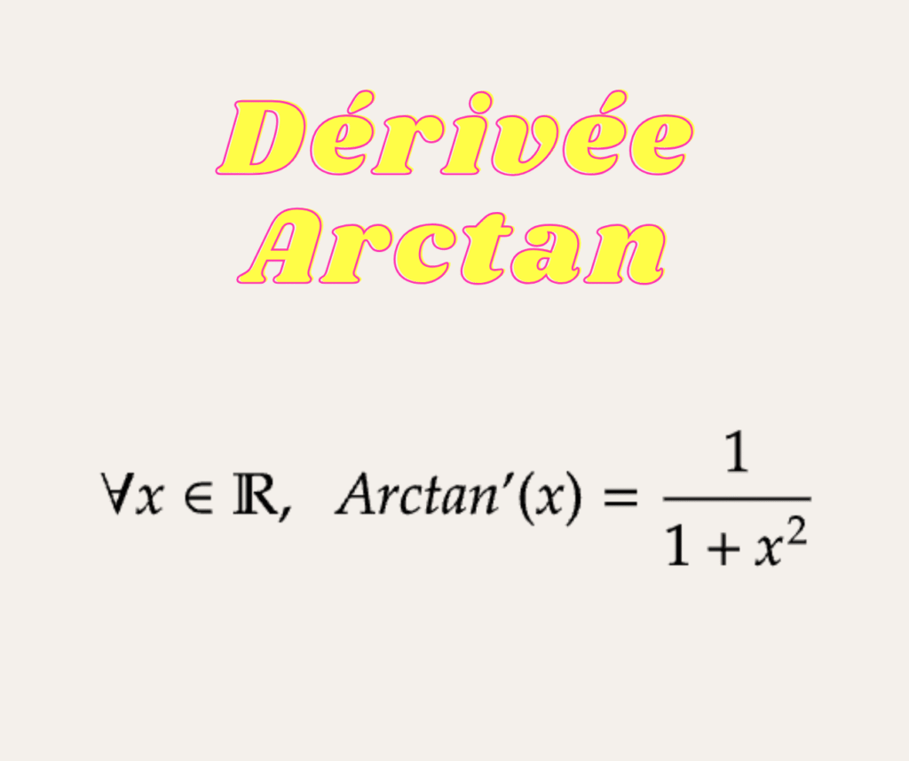 Dérivée de la fonction Arctangente